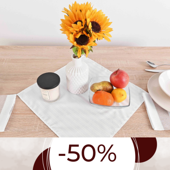 Obrus na stôl 40x40 biely...