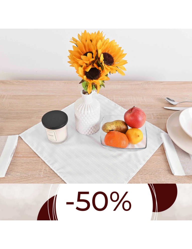 Obrus na stôl 40x40 biely Eden EMI