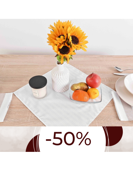 Obrus na stôl 40x40 biely Eden EMI