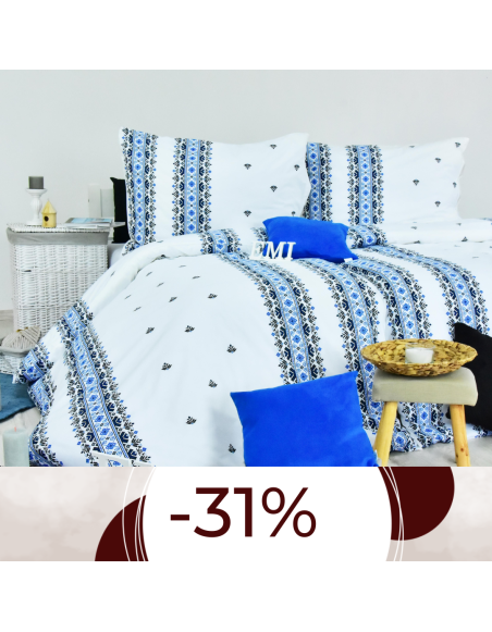 Obliečky bavlnené Dorota modré EMI