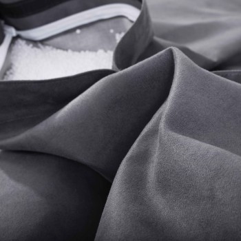 Sedací vak vankúš sivý semišový EMI