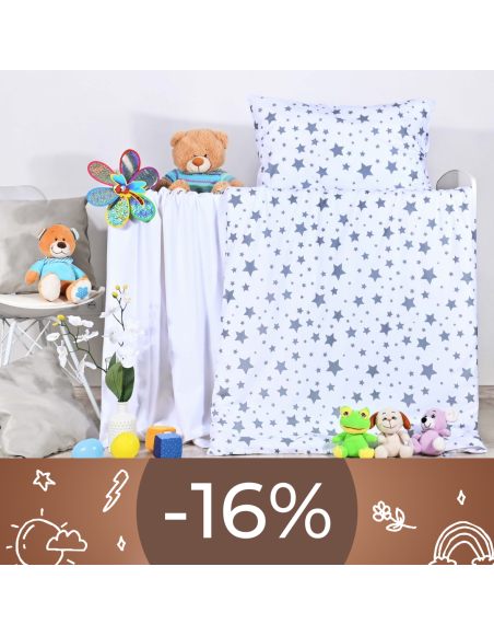 Obliečky detské bavlnené Sky biele EMI