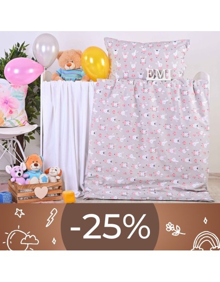 Obliečky detské bavlnené Zajačiky EMI