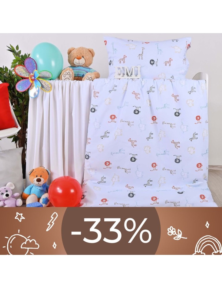 Obliečky detské bavlnené Animals EMI