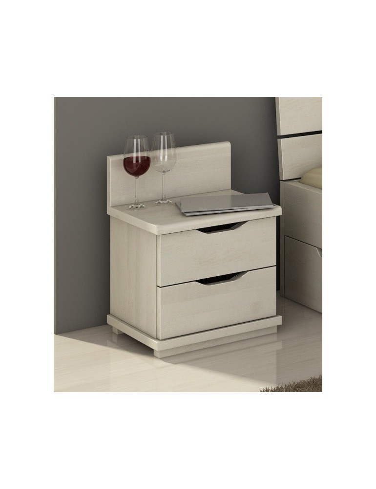 Nočný stolík borovicový Arhus sdvomi zásuvkami - Visby