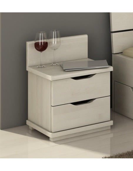 Nočný stolík borovicový Arhus sdvomi zásuvkami - Visby