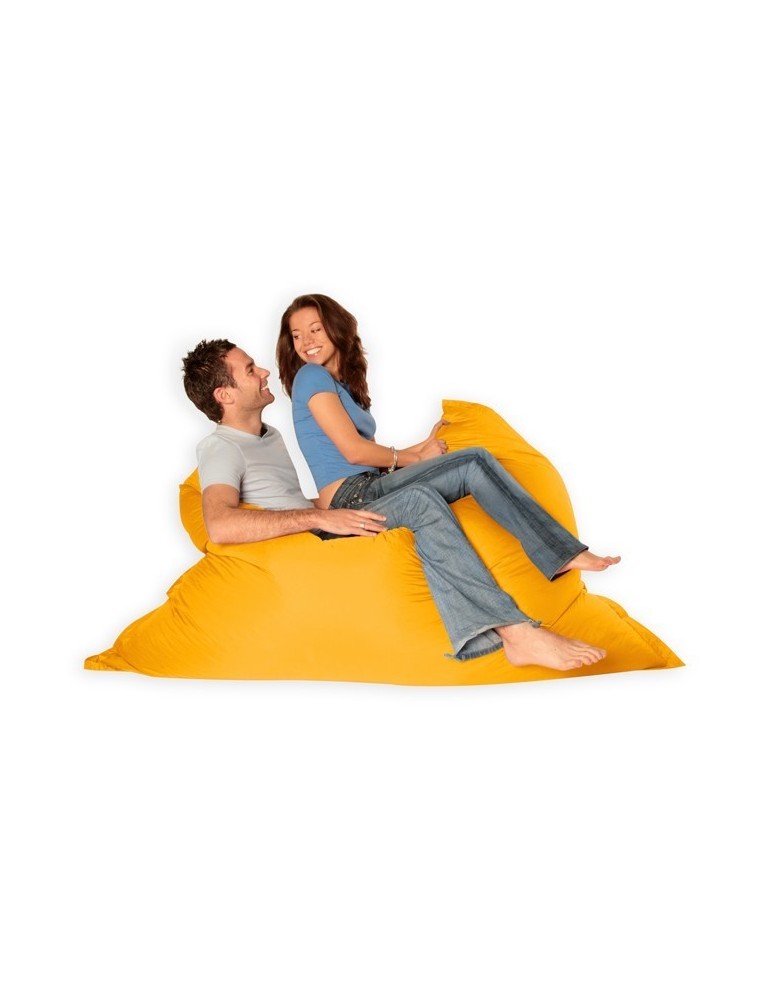 sedací vak vankúš žltý