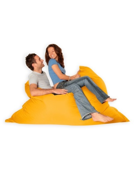 sedací vak vankúš žltý