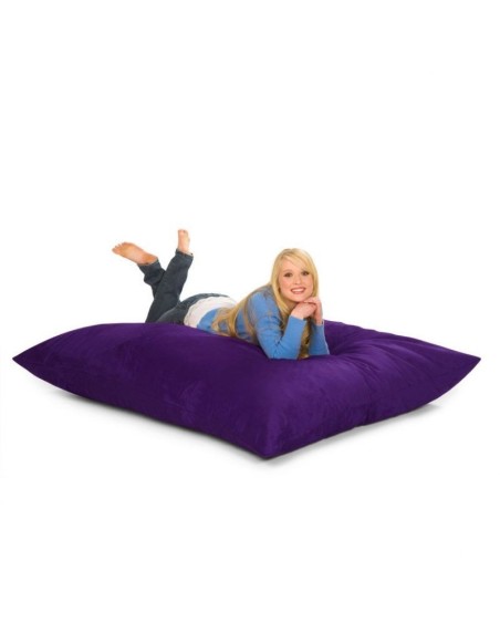 Sedací vak vankúš fialový semišový EMI