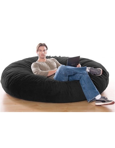 Sedací vak nedeľník čierny EMI