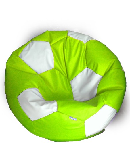 Sedací vak futbalová lopta limetkovobiela EMI