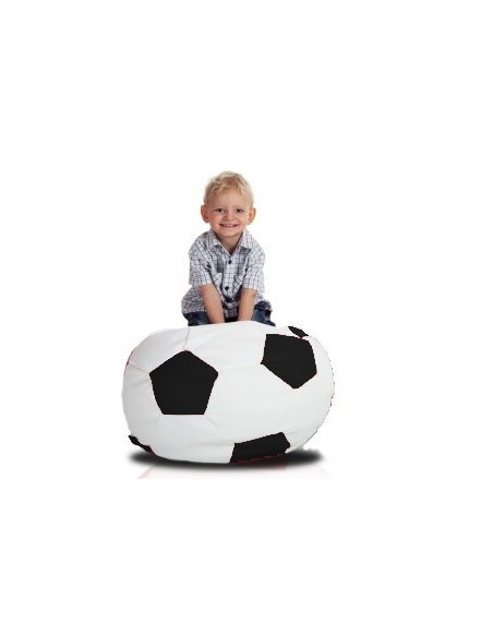 Sedací vak futbalová lopta malá bielo-čierna EMI