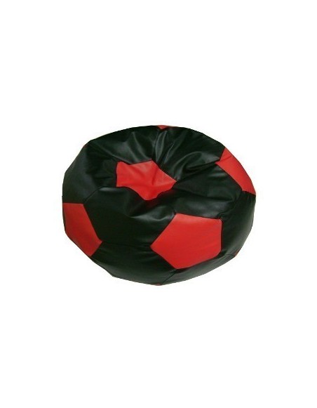 Sedací vak futbalová lopta malá čiernočervená EMI