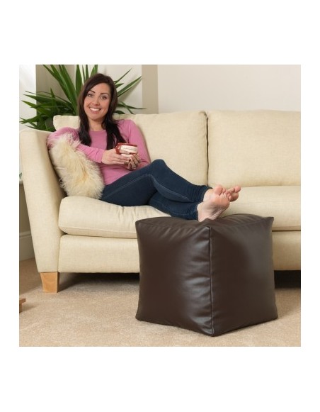 Sedací vak taburetka veľká hnedá EMI