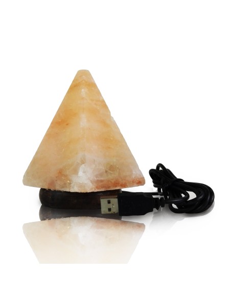 Soľná lampa USB pyramída