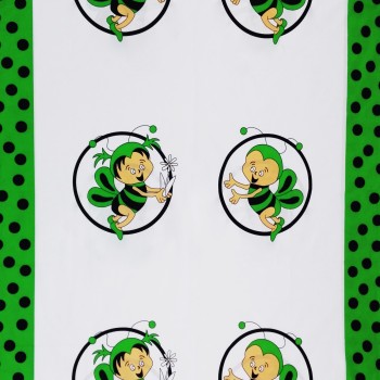 Látka metráž bavlna 100% Don Včielky zelené CNM