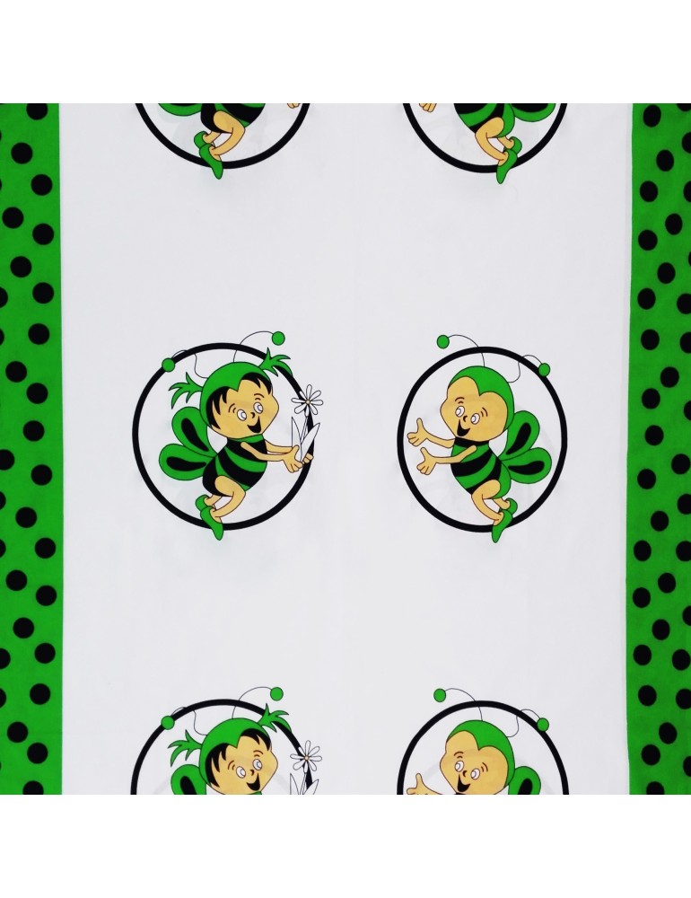 Látka metráž bavlna 100% Don Včielky zelené CNM