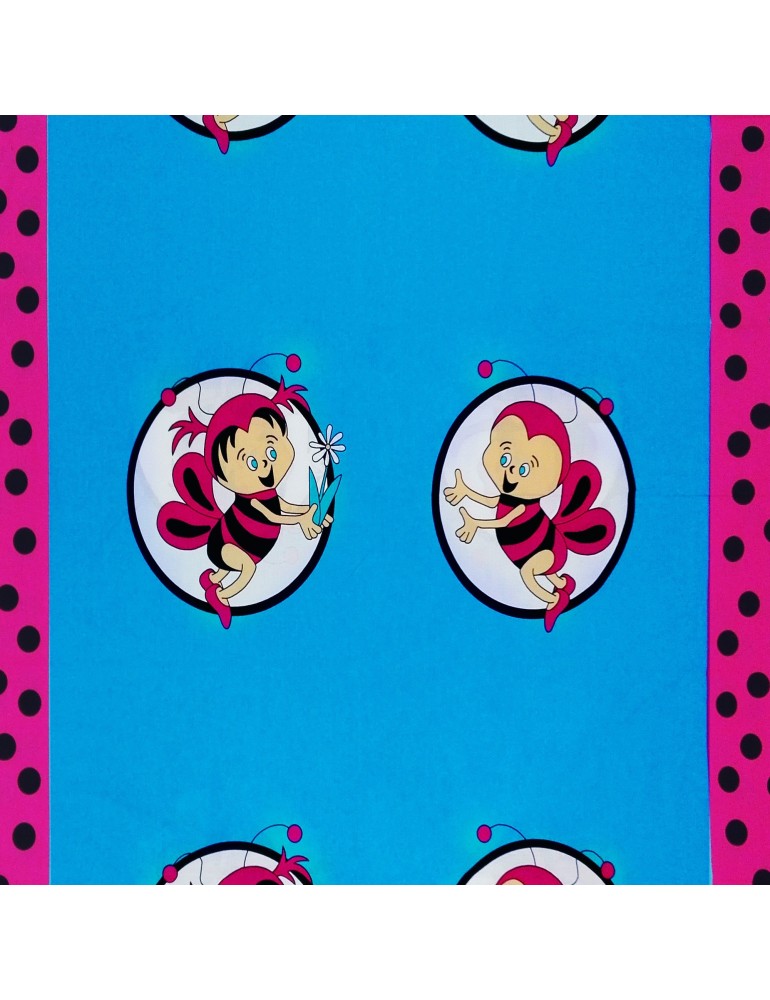 Látka metráž bavlna 100% Don Včielky ružové CNM