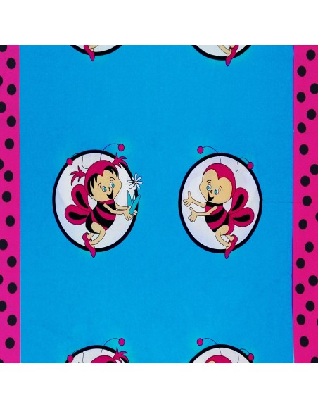 Látka metráž bavlna 100% Don Včielky ružové CNM