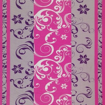 Látka metráž bavlna 100% Don Lilien ružovo-fialové CNM