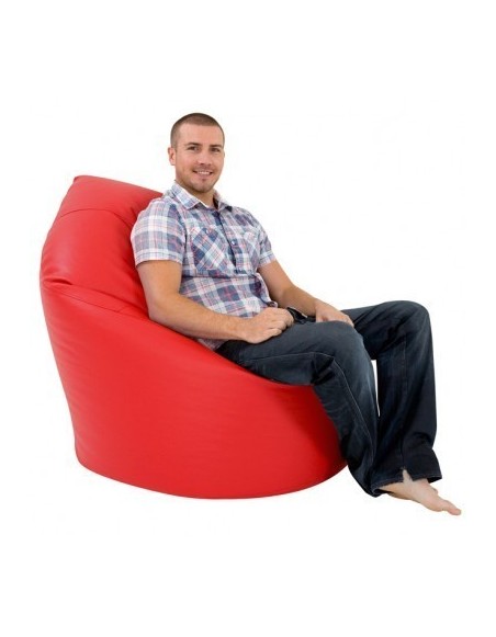 Sedací vak hruška červená