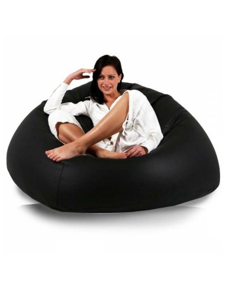 sedací vak guľa čierna EMI