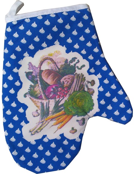 Chňapka standard modrá košík