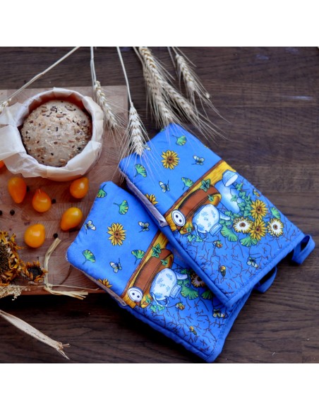 Kuhinjska_rokavica_zaba_modra_soncnica