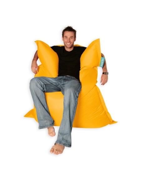 sedací vak vankúš žltý