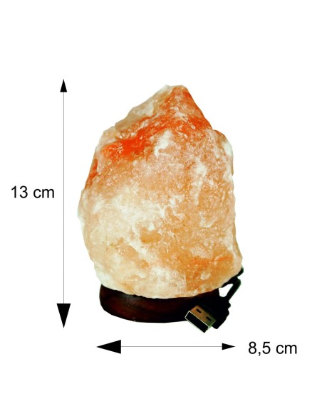 Soľná lampa USB plameň