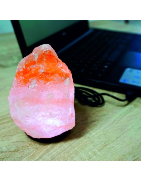 Soľná lampa USB plameň
