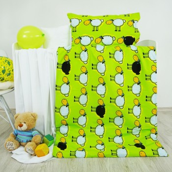 Obliecky_detske_bavlnene_ovecky_zelene_EMI