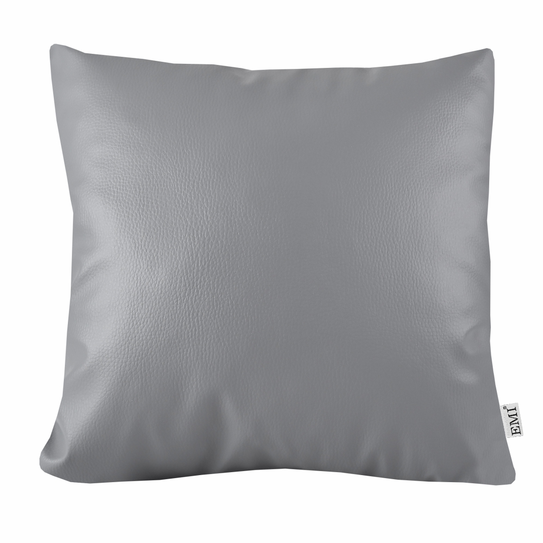 sivy dekoracny vankus z ekokoze