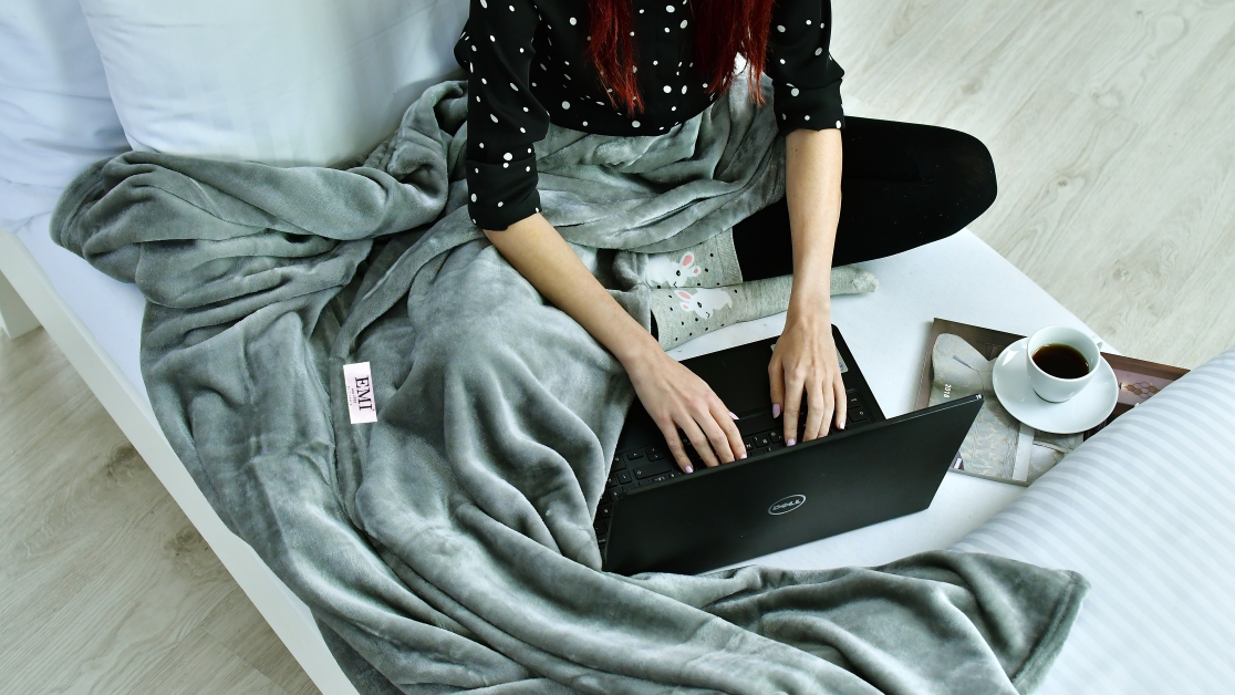 sivá hrejivá deka 150 x 200