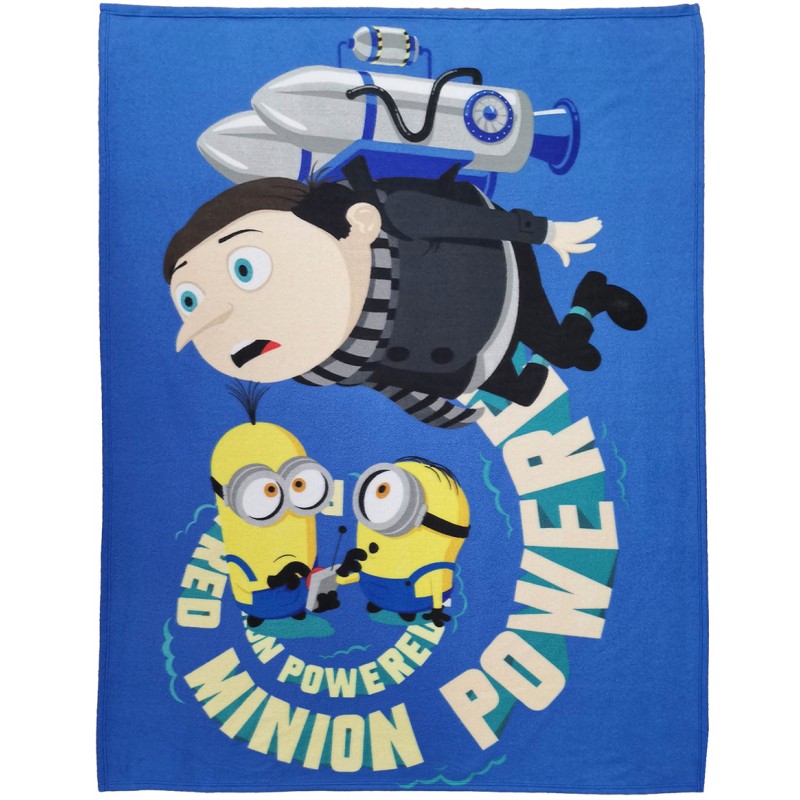 modrá detská deka Mimoni