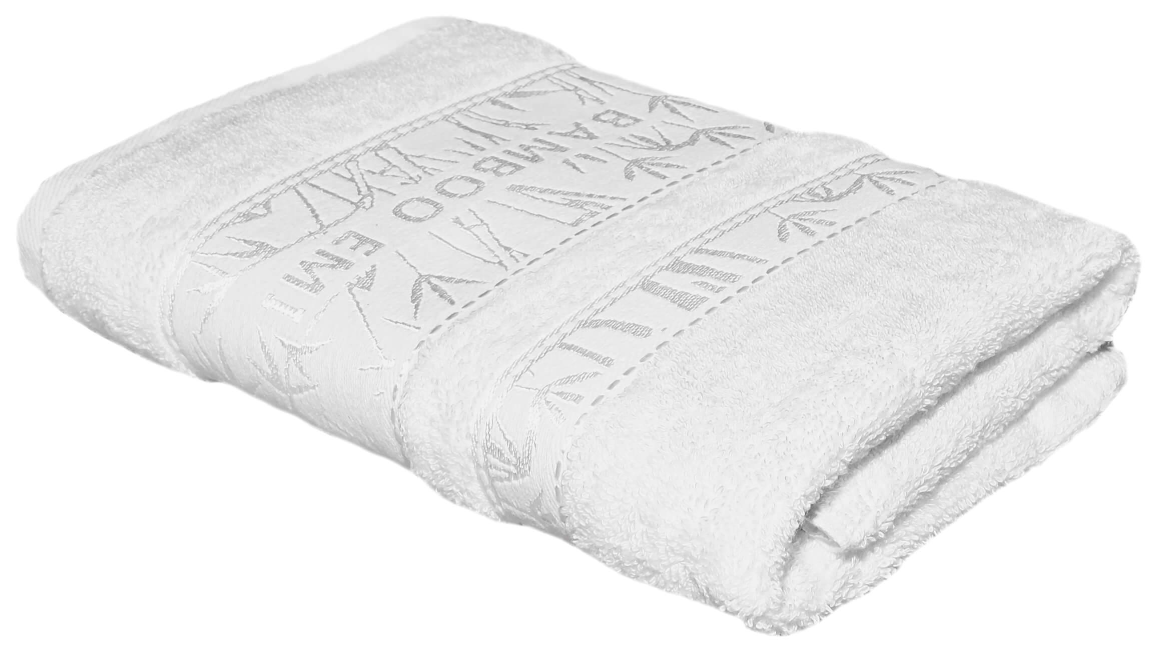 biely bambusovy uterak