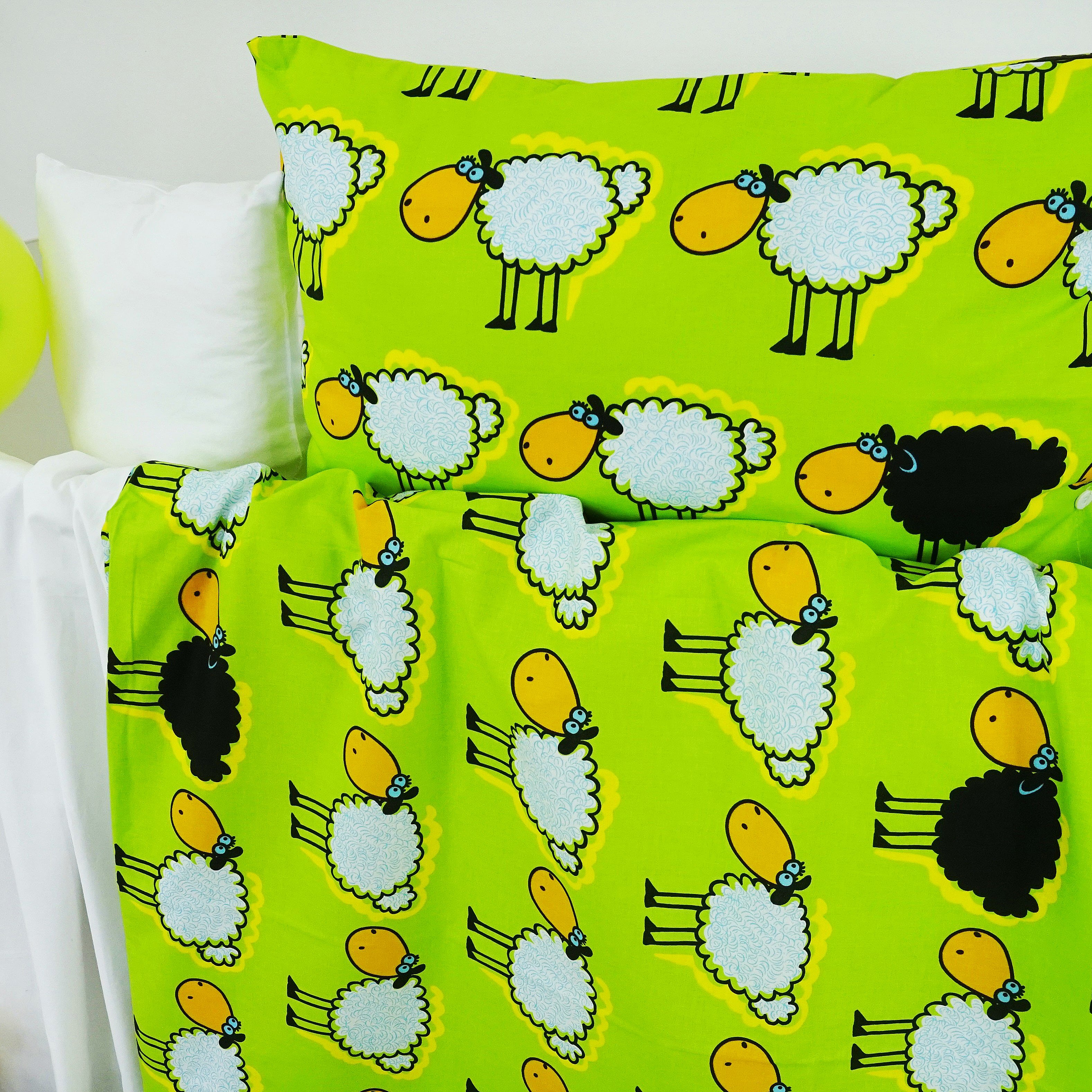 detske obliecky cierno zelene