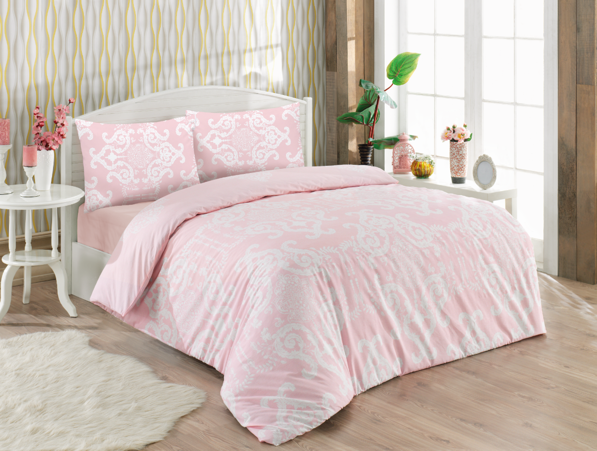 ruzove postelne obliecky