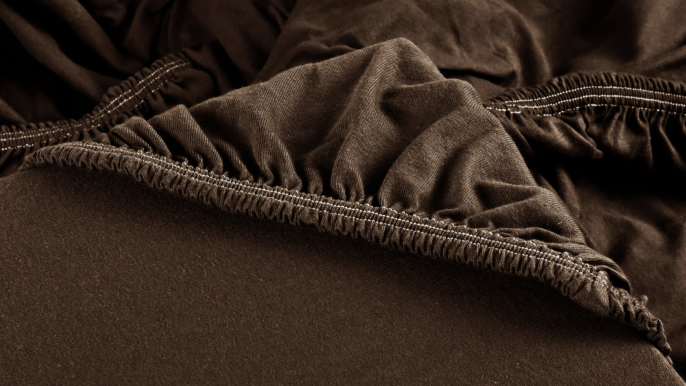 tmavohneda jersey plachta