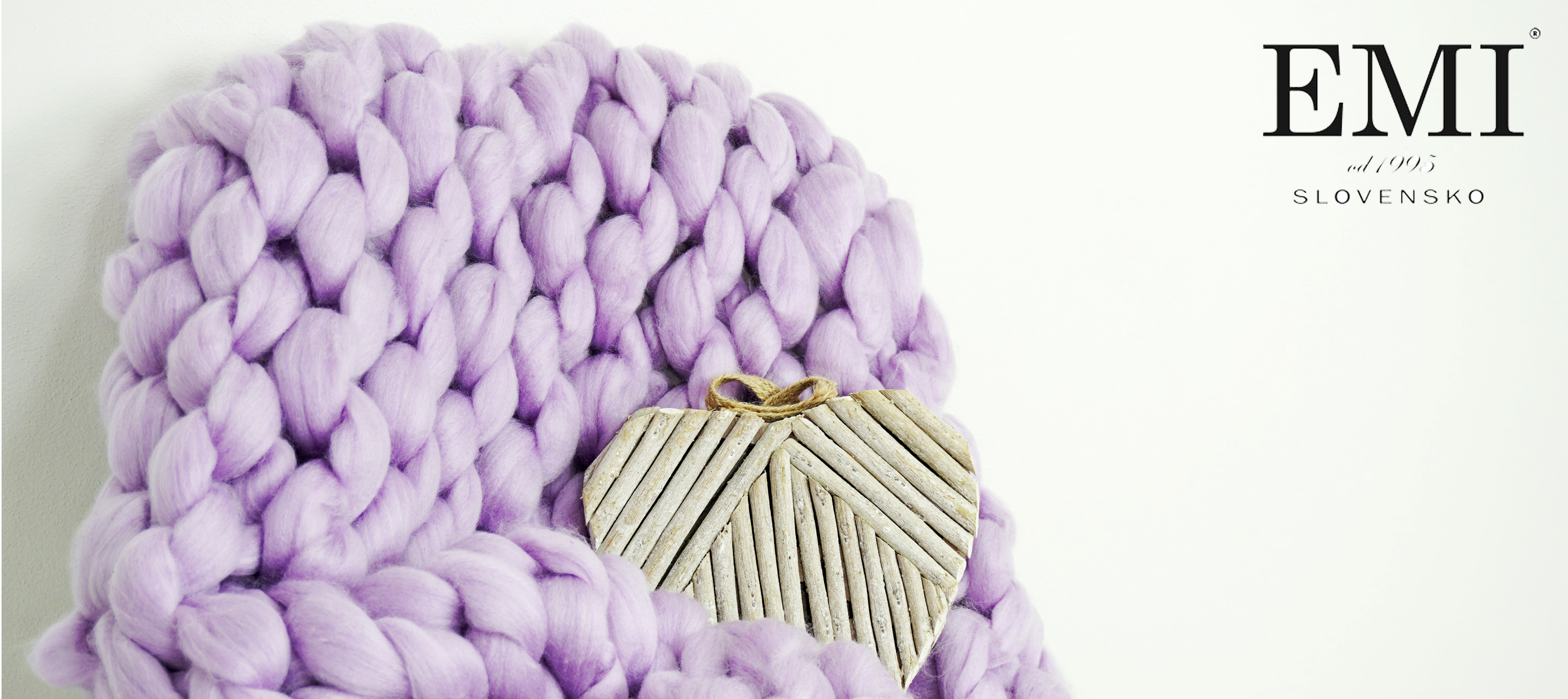 pletená deka fialová