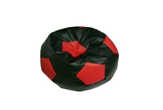 sedaci vak futbalova lopta ciernocerveny