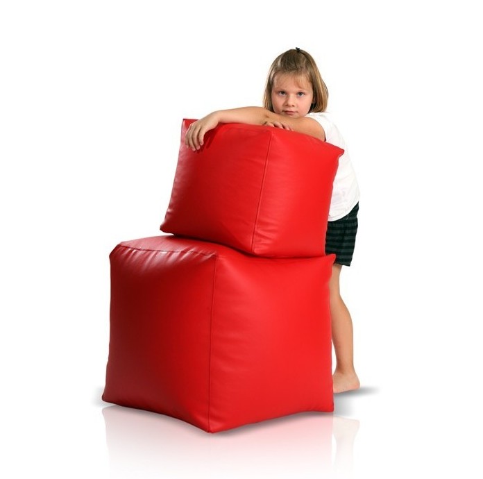 sedaci vak taburetka velka cervena