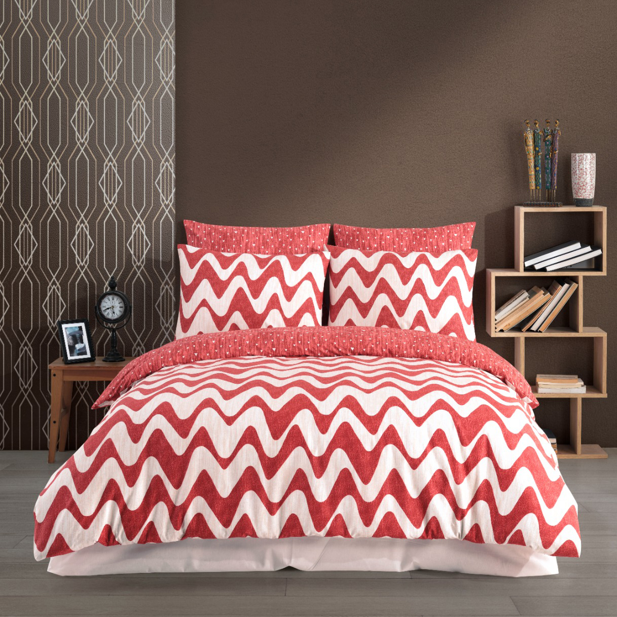 Šachovnica zelené bavlnene_postelne_obliecky_krum