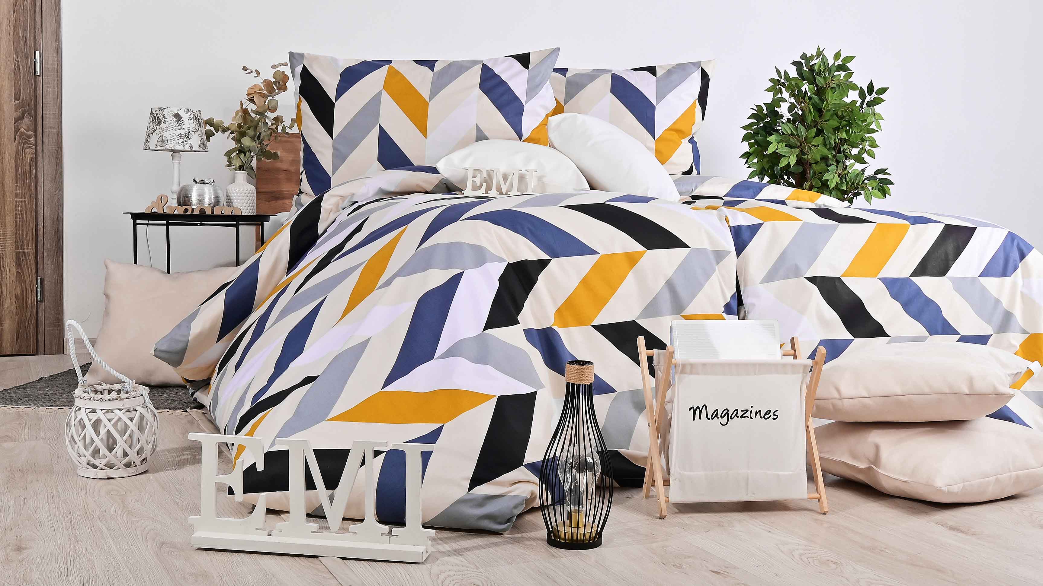 Motýle oranžové moderne_postelne_obliecky_emi