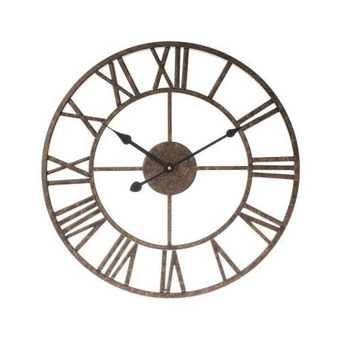 hnedé hodiny na stenu