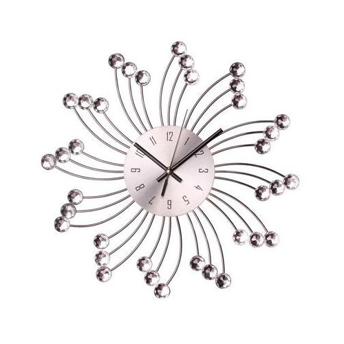 strieborné nástenné hodiny