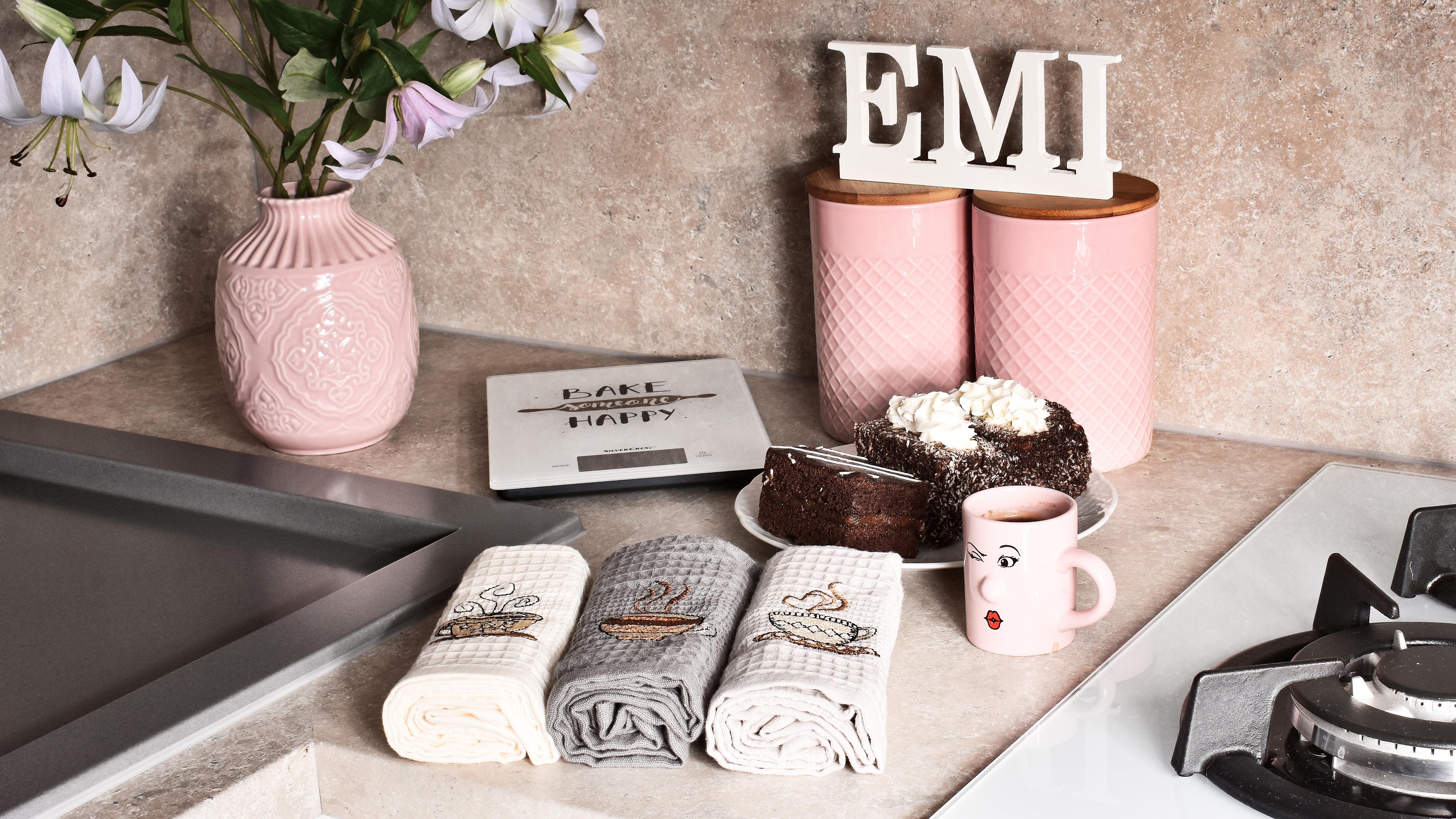 vyšívané vaflové utierky na riad