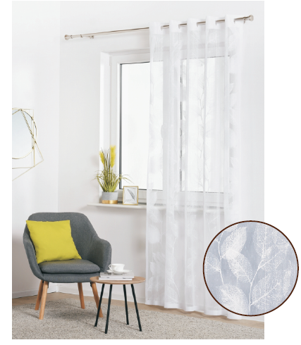 biela záclona zo žakáru 140 x 250