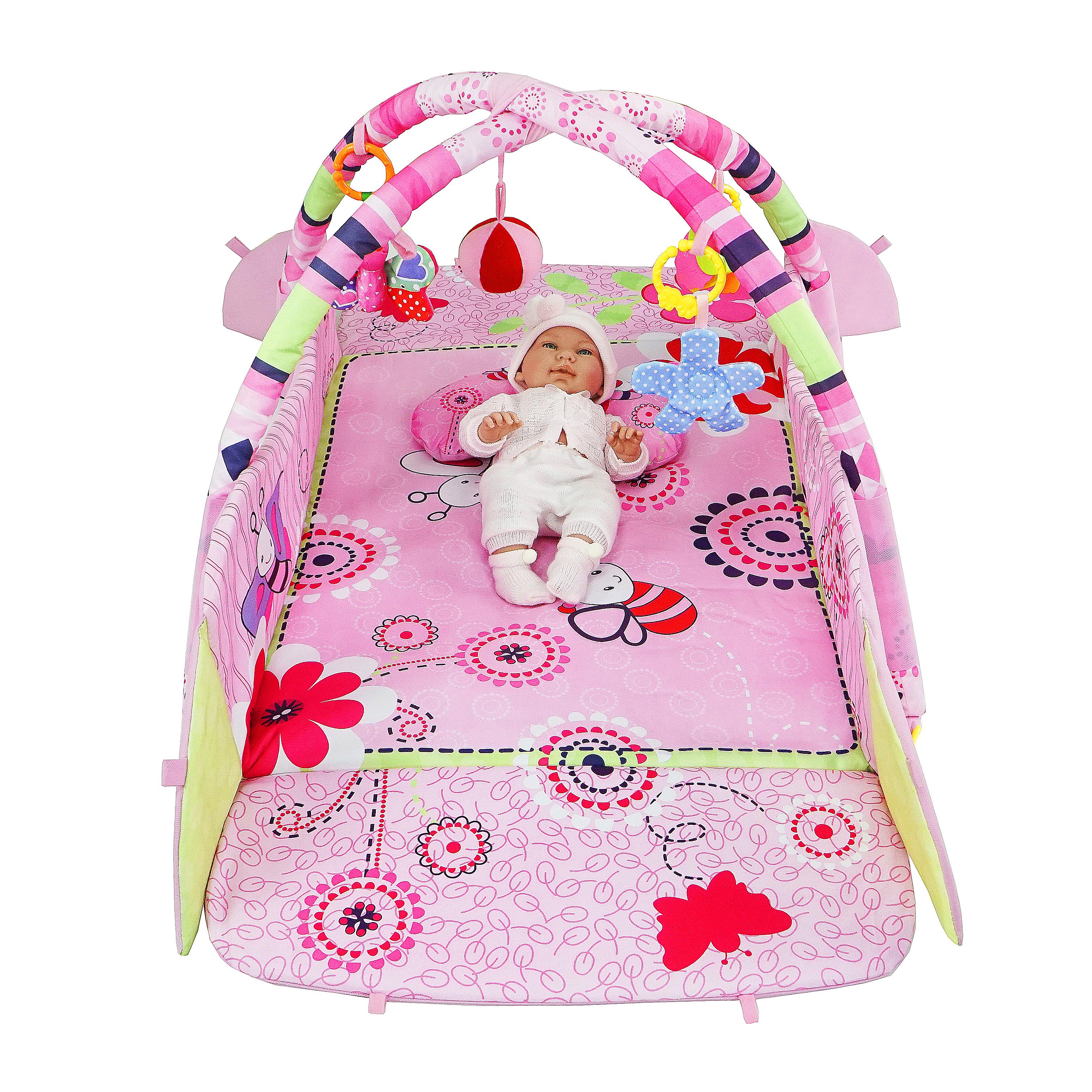 ružová hracia deka