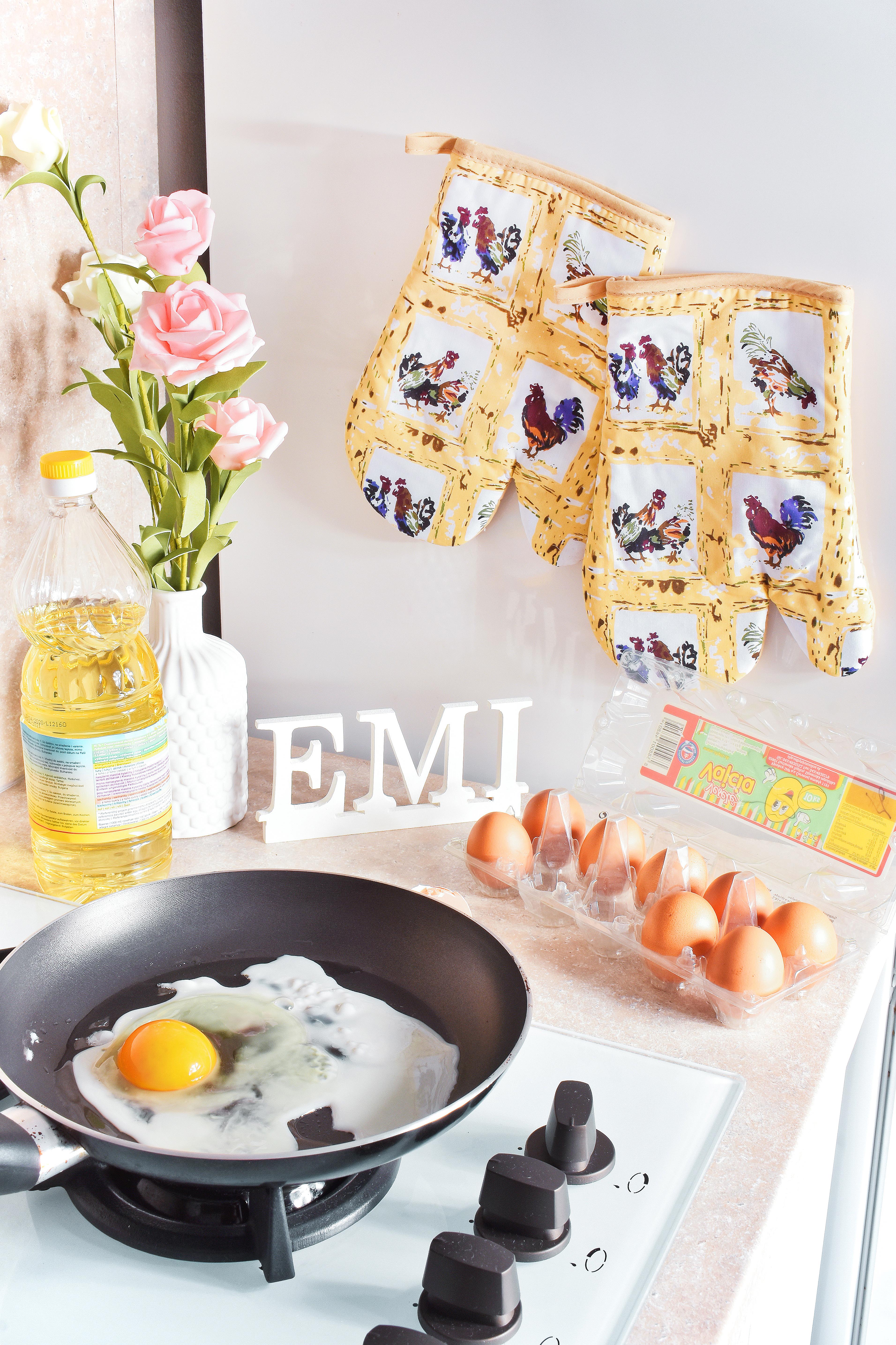 kuchynská rukavica hnedá